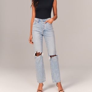 Abercrombie & Fitch High Rise Dad Jeans